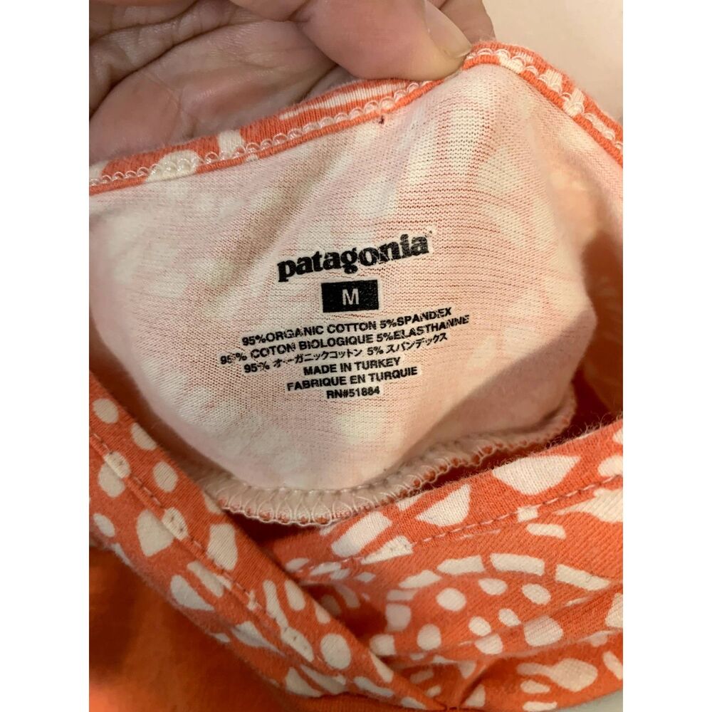 Patagonia Margot Floral Coral Dress Size Medium - Picture 3 of 4